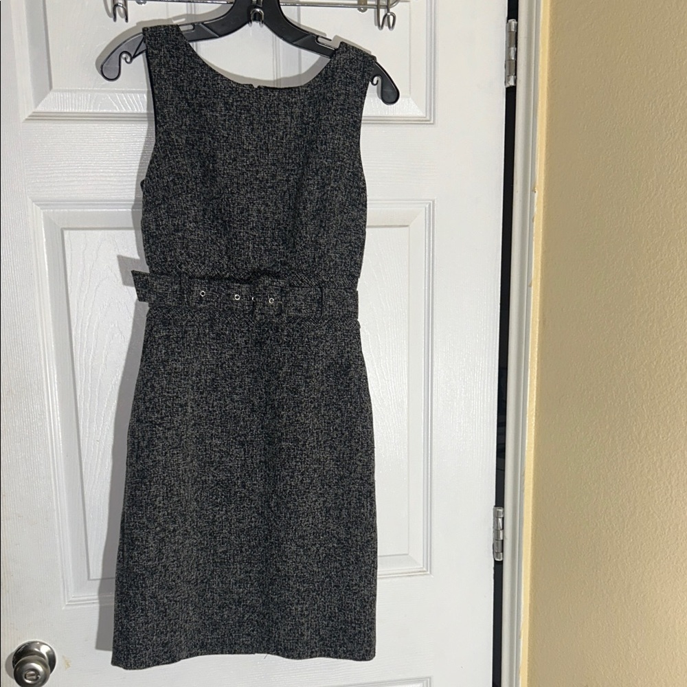 Banana Republic Charcoal Tweed Mini Dress